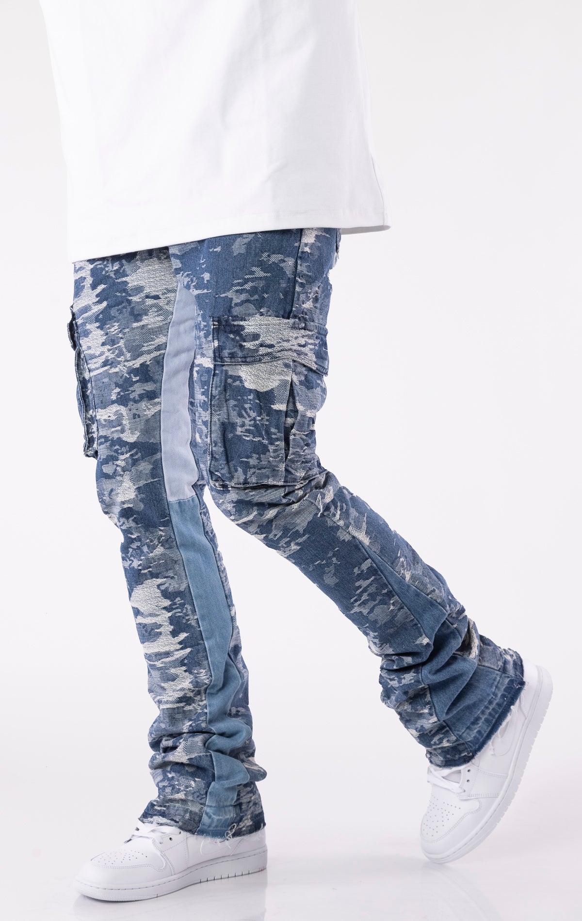 Camo Stacked Jeans
